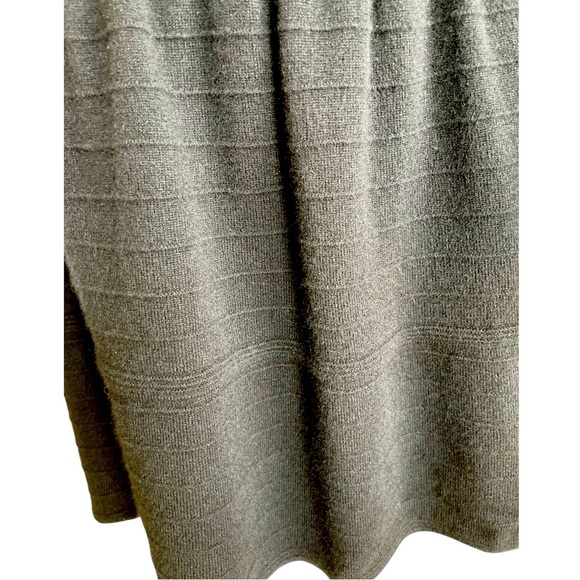 Saks Fifth Avenue Cashmere Drop Waist Mini Dress Size Medium - Picture 3 of 7